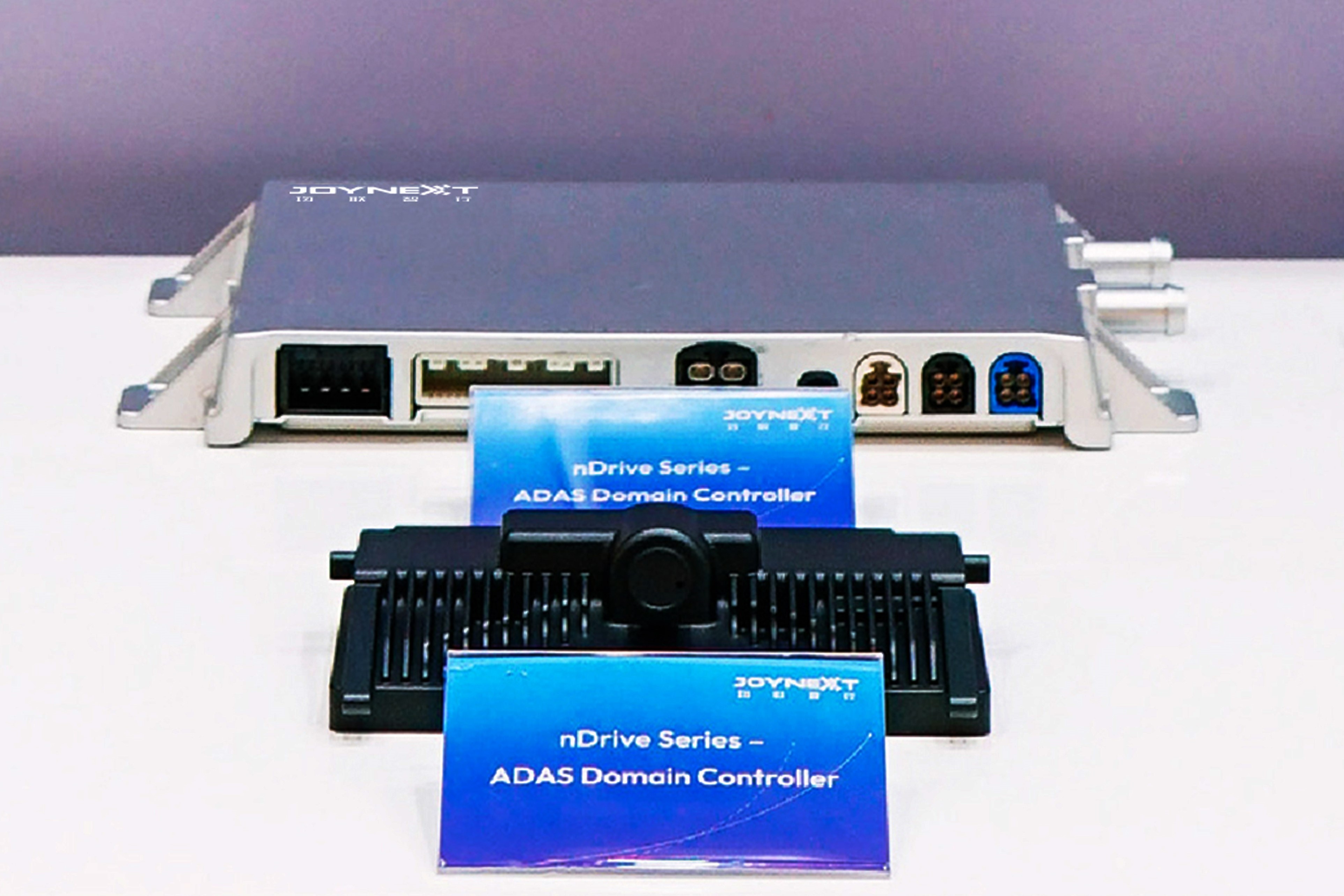 Exhibits of JOYNEXT ADAS domain controllers on the booth
